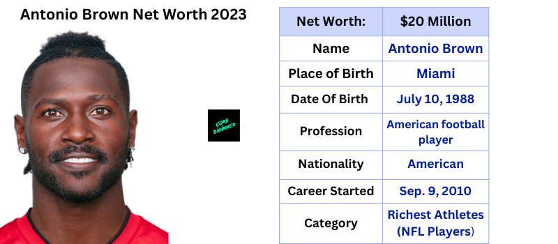 Antonio brown net worth in 2023
