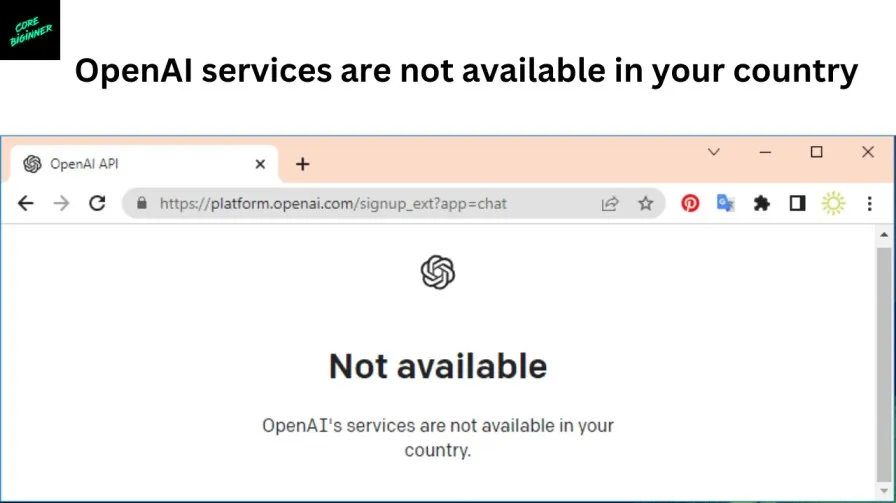 Openais services are not available in your country