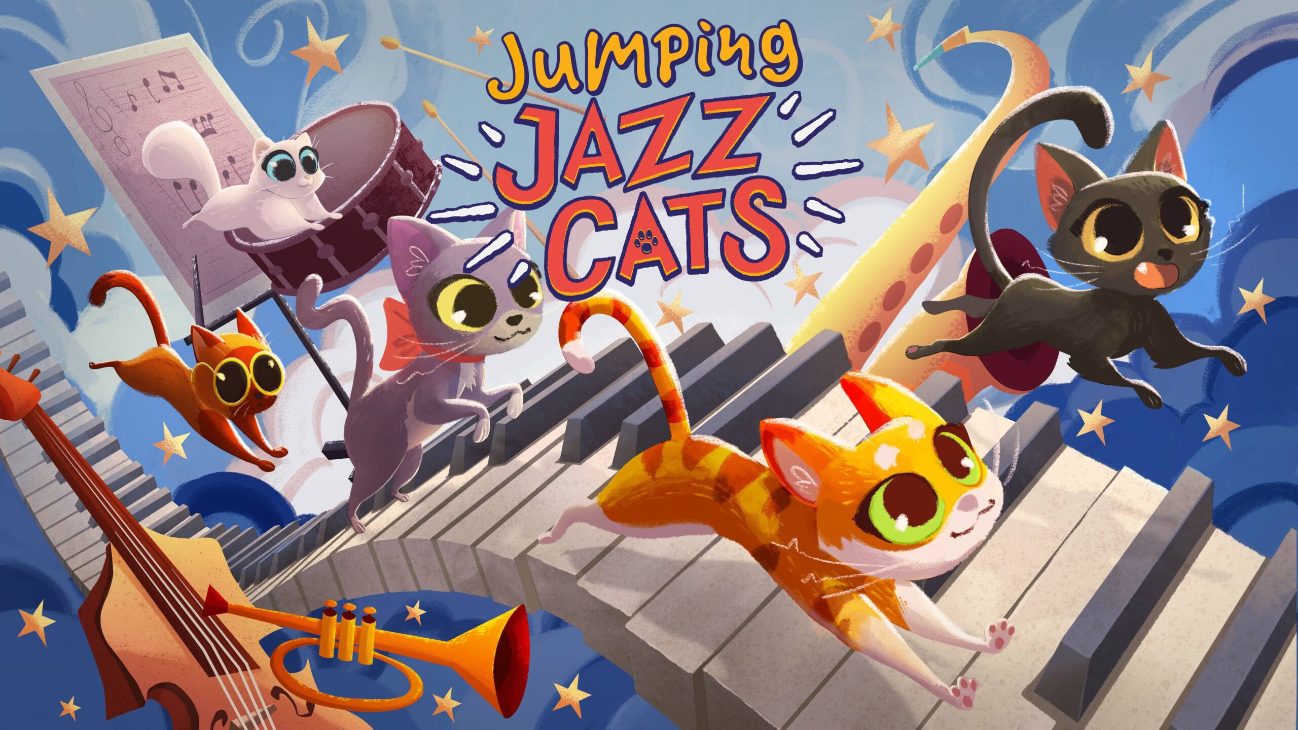 Multiplayer celebration recreation Leaping Jazz Cats for PC to be printed by Team17