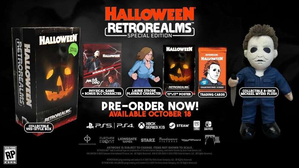 RetroRealms Particular Version Has Arrived – Two 16-Bit Horror Video games, Michael Myers Plush, And Extra For 