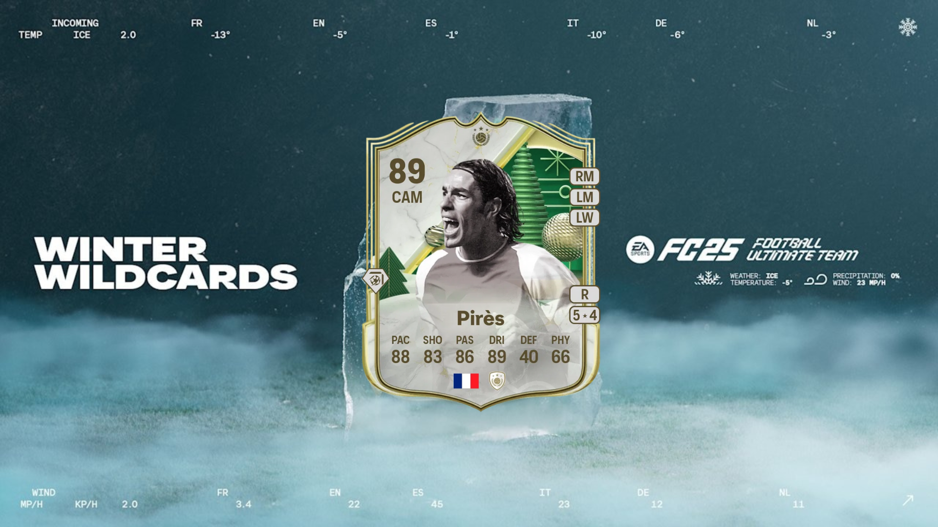 EA FC 25 Robert Pires Winter Wildcards Icon SBC options – Destructoid